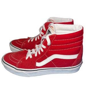 Vans Sk8-Hi Racing Red/True White High Top Old Skool Vans